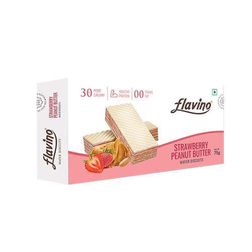 FLAVINO STRAWBERRY WAFER 75g